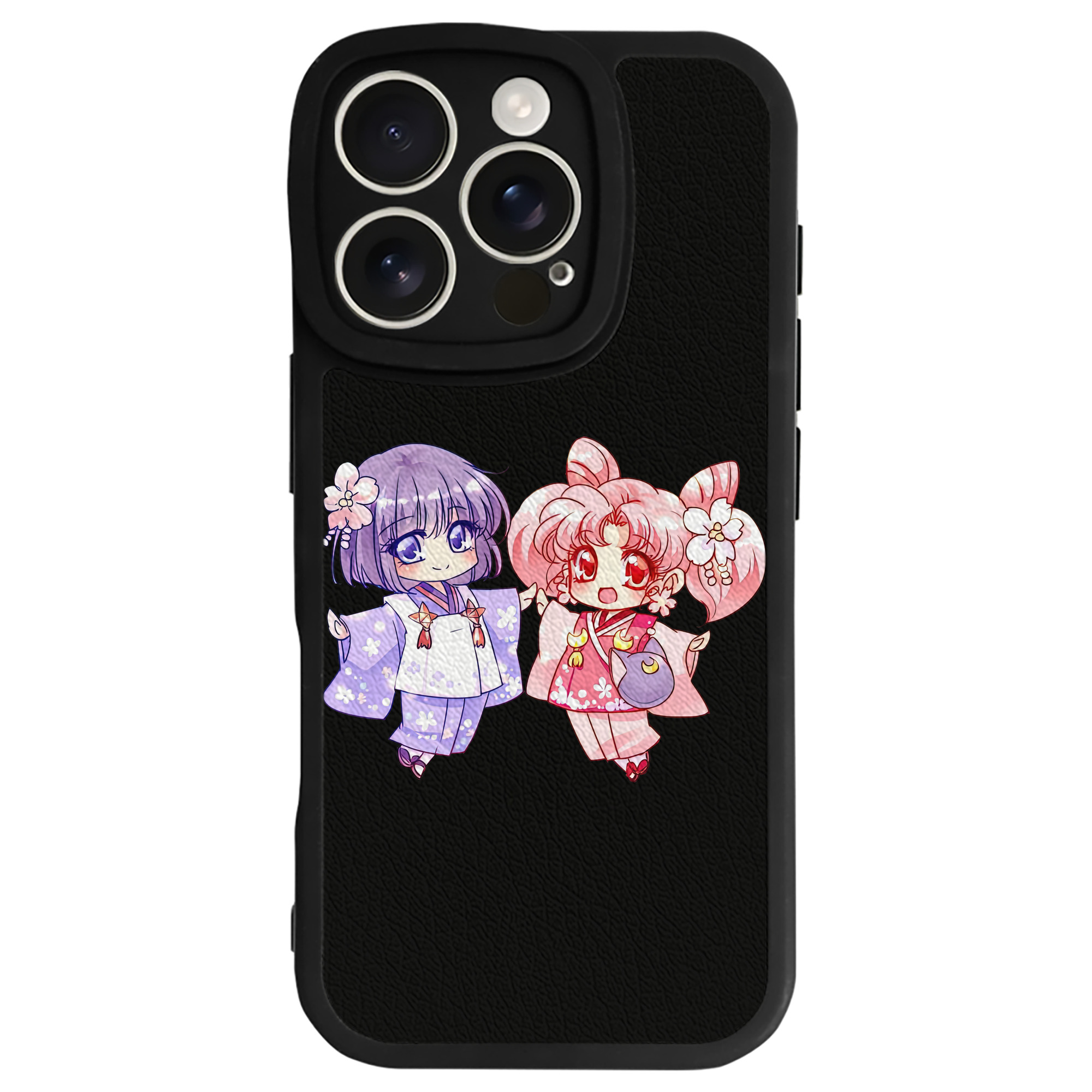 （画像用） 美少女戦士セーラームーン ちびうさ Sailor Moon Chibiusa Tsukino Usagi Small Lady Serenity 【iPhone 16シリーズ対応】シリコンスマホケース（レザー調） 材質：シリコン